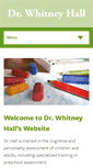 Mobile Screenshot of drwhitneyhall.com